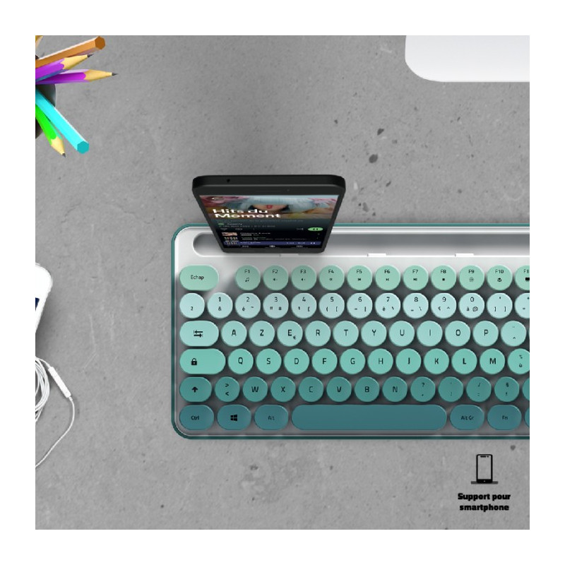 Combo Clavier et Souris Sans Fil ADVANCE PEPS - VERT