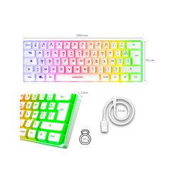 Clavier Gaming SPIRIT OF GAMER PRO K2 TKL RGB - Blanc