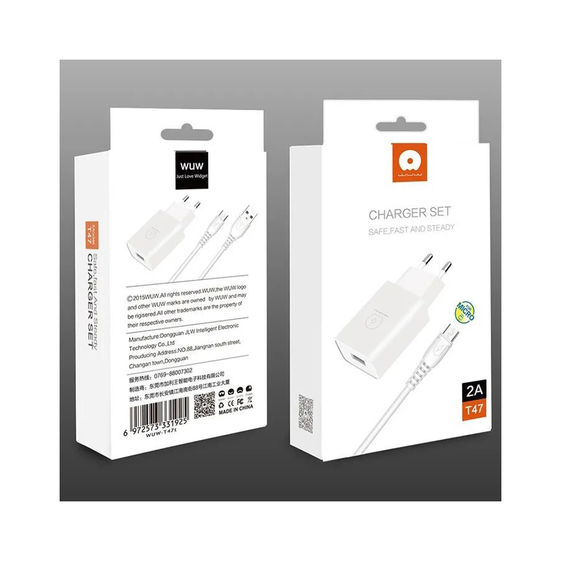Chargeur Micro USB 2A WUW T47