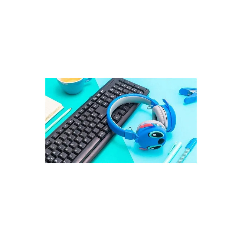 Casque Bluetooth MP3 STITCH AH-806 - Bleu