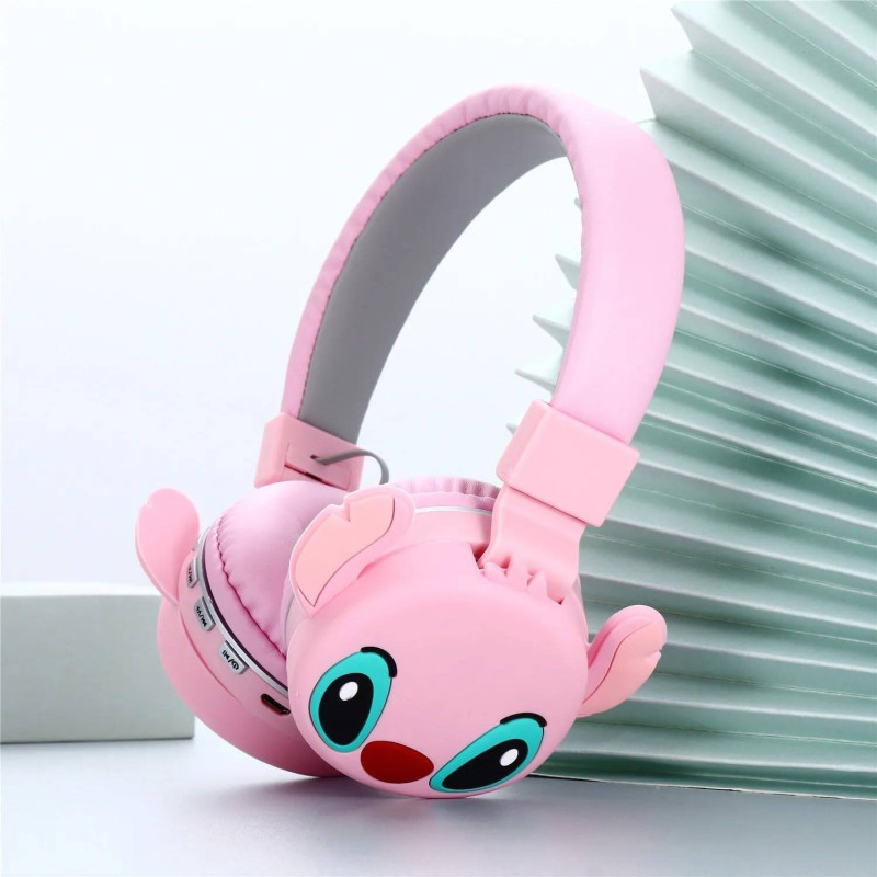 Casque Bluetooth MP3 STITCH AH-806 - Rose