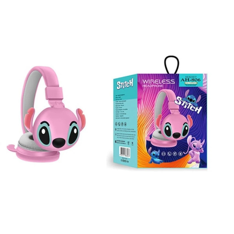 Casque Bluetooth MP3 STITCH AH-806 - Rose