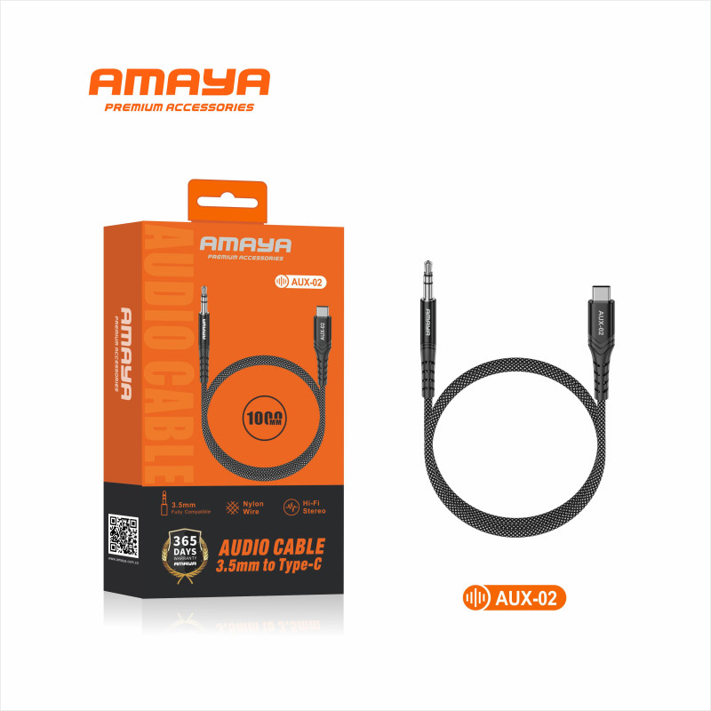 Adaptateur Cable USB-C vers Jack Male 3.5mm AMAYA AUX-02