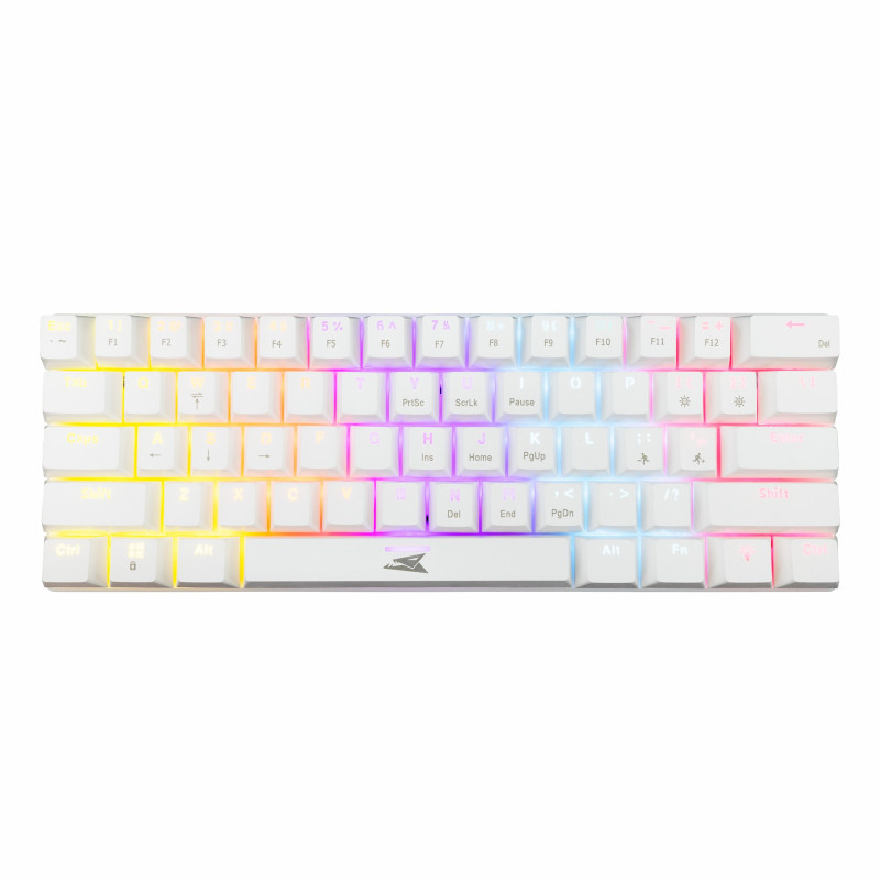 Clavier Mécanique BARACUDA DOLPHIN BGK-03221 - Blanc - Blue Switch