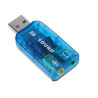 Carte Son Externe USB 3D SOUND USB 5.1 - Bleu