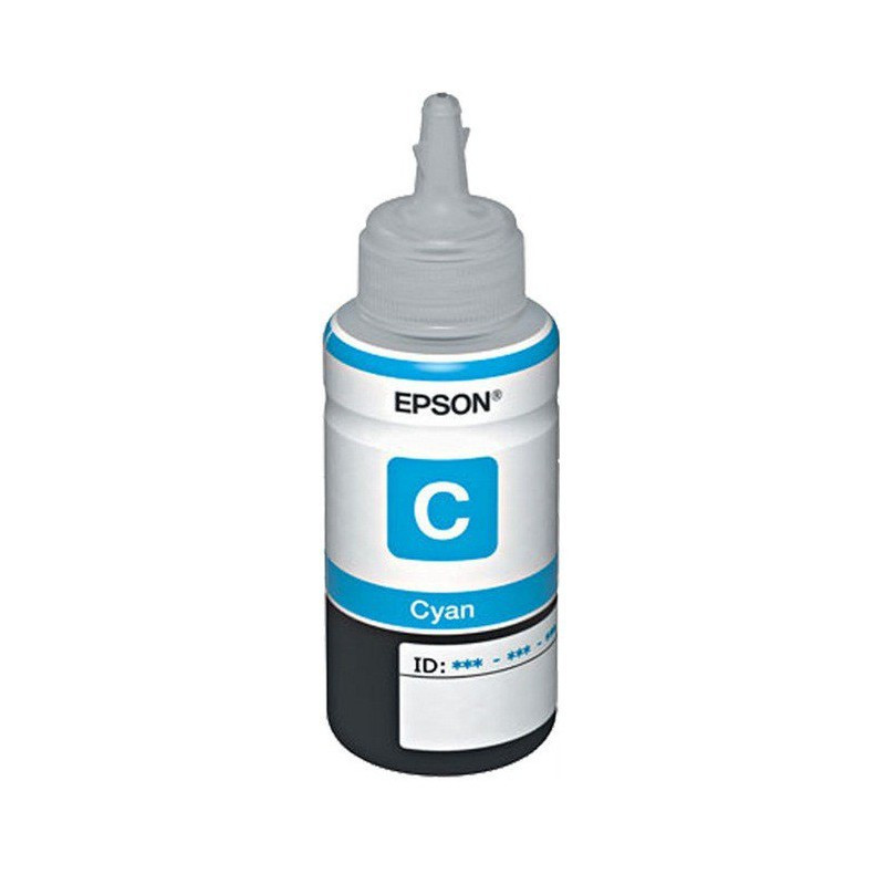 Bouteille d'encre Adaptable T6642 pour Epson 100ml - Cyan