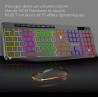 Combo Clavier et Souris sans Fil + Tapis ADVANCE CLS-3100BK RGB - Noir