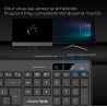 Combo Clavier et Souris sans Fil + Tapis ADVANCE CLS-3100BK RGB - Noir