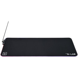 Tapis de Souris THE G-LAB RUBIDIUM XXL RGB 80x30 cm - Noir