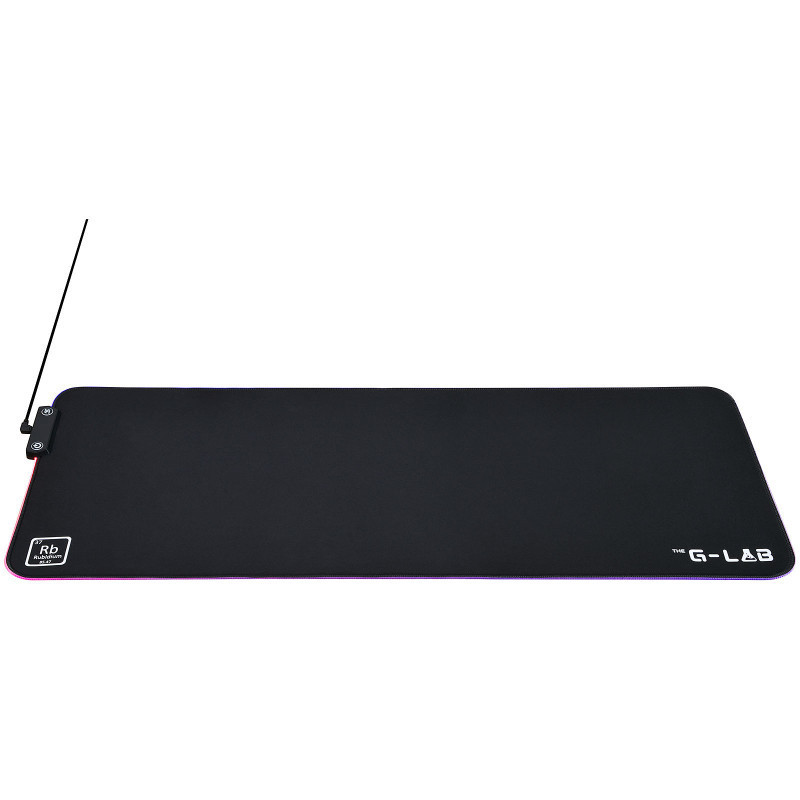 Tapis de Souris THE G-LAB RUBIDIUM XXL RGB 80x30 cm - Noir