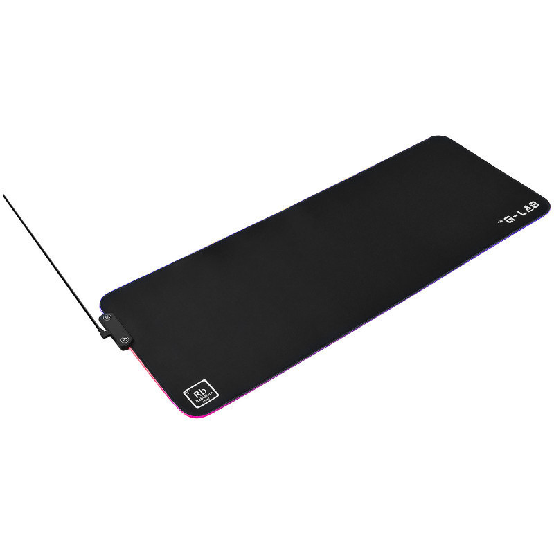 Tapis de Souris THE G-LAB RUBIDIUM XXL RGB 80x30 cm - Noir