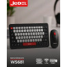 Ensemble Clavier Souris Sans Fil JEDEL WS681 - Gris Noir