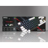 Clavier Mécanique JEDEL KL-95D - Noir Blanc - Blue Switch