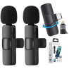 Double Microphone Lavalier Sans Fil K11 Type C / Lightning