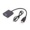 Adaptateur HDMI vers VGA avec Audio - Noir