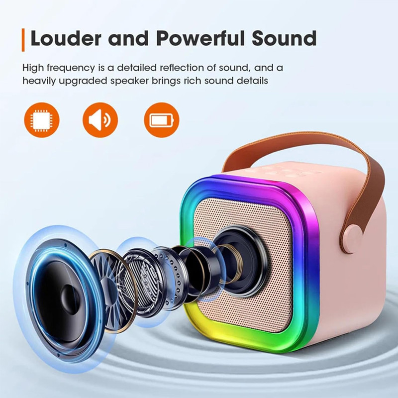 Haut Parleur Bluetooth K12 5W Avec 2 Microphone - Beige