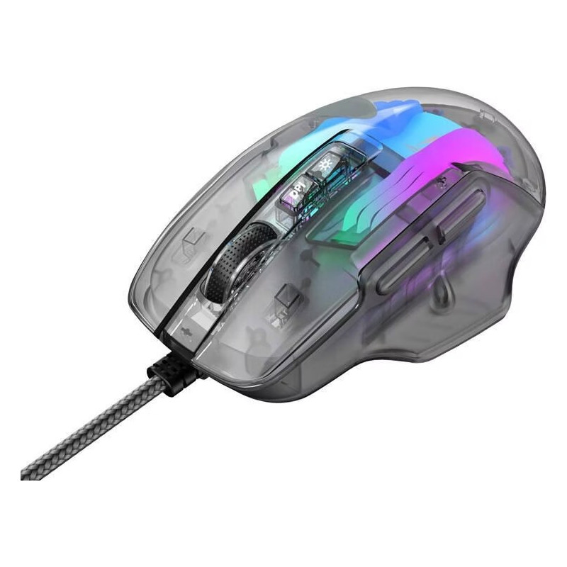 Souris Gaming HAVIT MS1011SE RGB - Transparent Noir