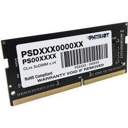 Barrette Mémoire SO-DIMM Patriot Signature CL22 8 Go DDR4 / 3200 Mhz