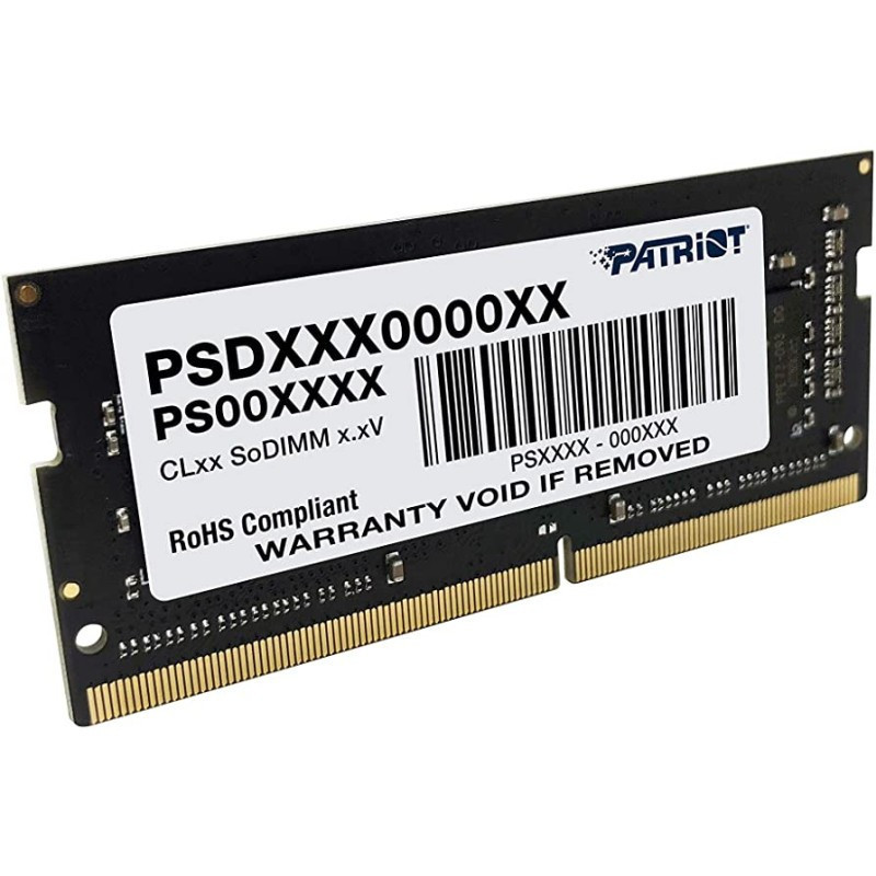 Barrette Mémoire SO-DIMM Patriot Signature CL22 8 Go DDR4 / 3200 Mhz