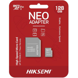 Carte Mémoire  HIKSEMI C1 128Go Class 10 avec Adaptateur