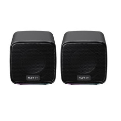 Haut Parleur 2.0 HAVIT SK753 RGB - Noir
