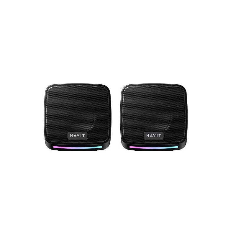 Haut Parleur 2.0 HAVIT SK753 RGB - Noir