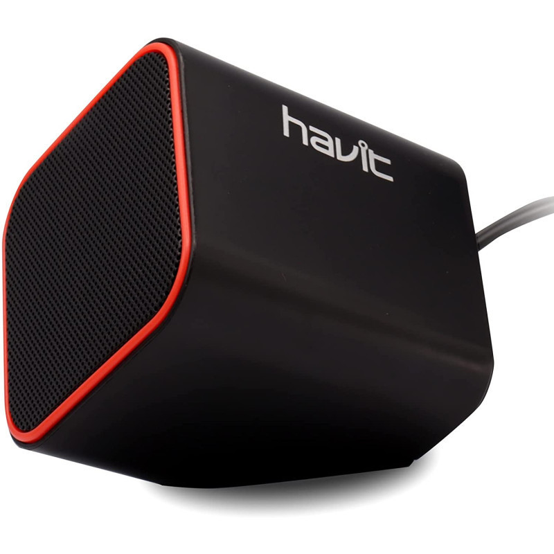 Haut Parleur 2.0 HAVIT SK473 - Noir Rouge