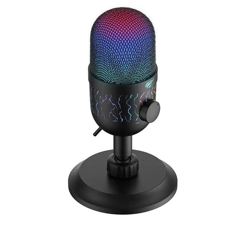 Microphone Gaming HAVIT GK52 USB - RGB - Noir