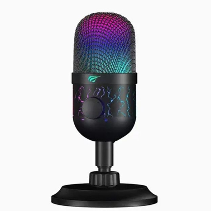 Microphone Gaming HAVIT GK52 USB - RGB - Noir