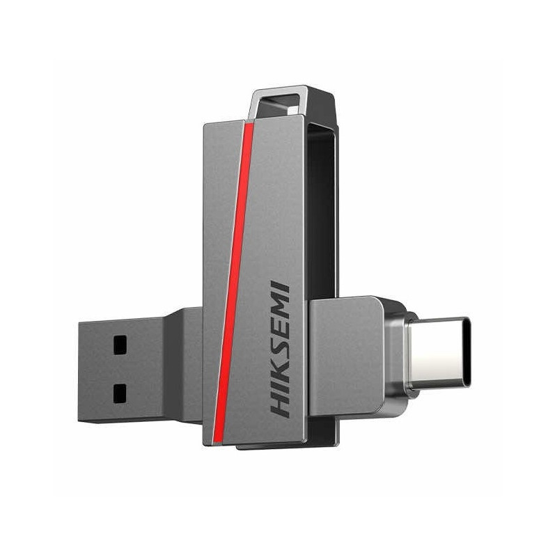 Clé USB 3.2 Type C HIKSEMI DUAL SLIM E307C / 32 Go - Gris