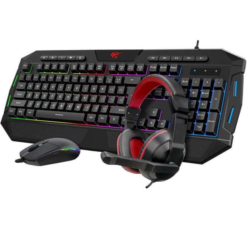 Pack Gaming 4 en 1 HAVIT KB501CM - Noir