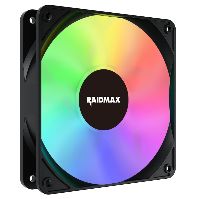 Pack 4 Ventilateur RAIDAMX X-AIR NV-X120FBDC4 - LED ARGB - Noir