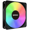 Pack 4 Ventilateur RAIDAMX X-AIR NV-X120FBDC4 - LED ARGB - Noir