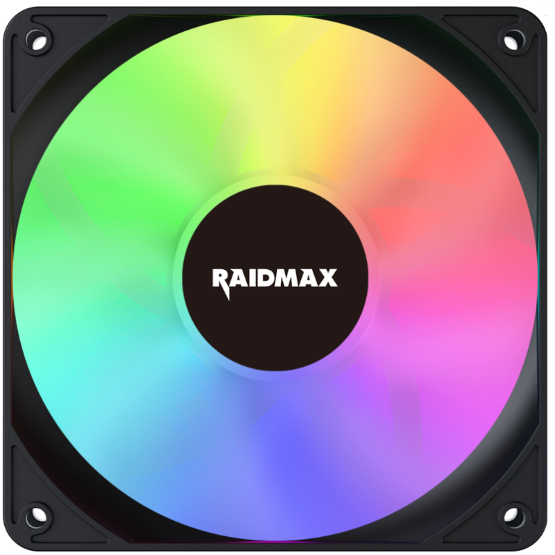 Pack 4 Ventilateur RAIDAMX X-AIR NV-X120FBDC4 - LED ARGB - Noir