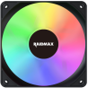 Pack 4 Ventilateur RAIDAMX X-AIR NV-X120FBDC4 - LED ARGB - Noir