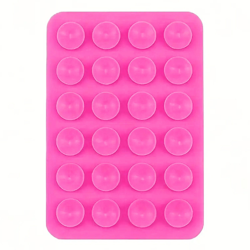 Support Smartphone Silicone à Ventouse - Rose