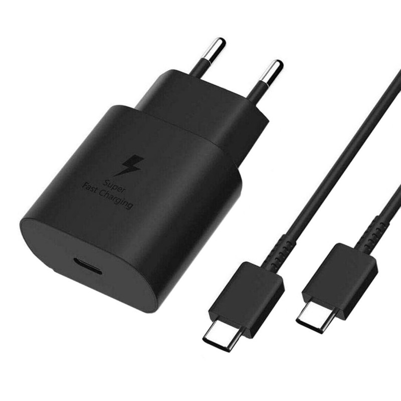 Chargeur Type C 25W - USB-C To C Cable - Noir