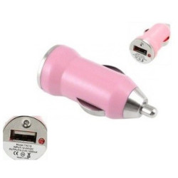 Chargeur Voiture allume-cigare 1xUSB 1A ACQUA - Rose