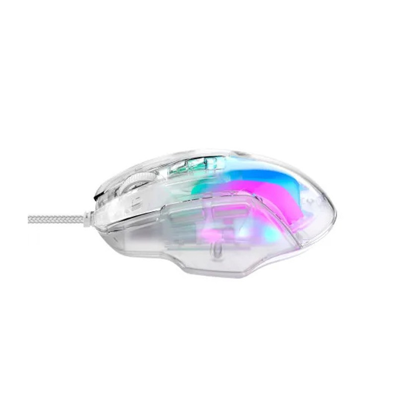Souris Gaming HAVIT MS1011SE RGB - Transparent Blanc