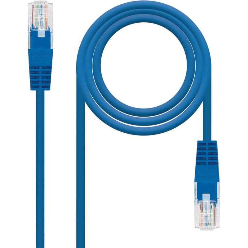 Cable Réseau UTP CAT 5E RJ45 10M - Bleu