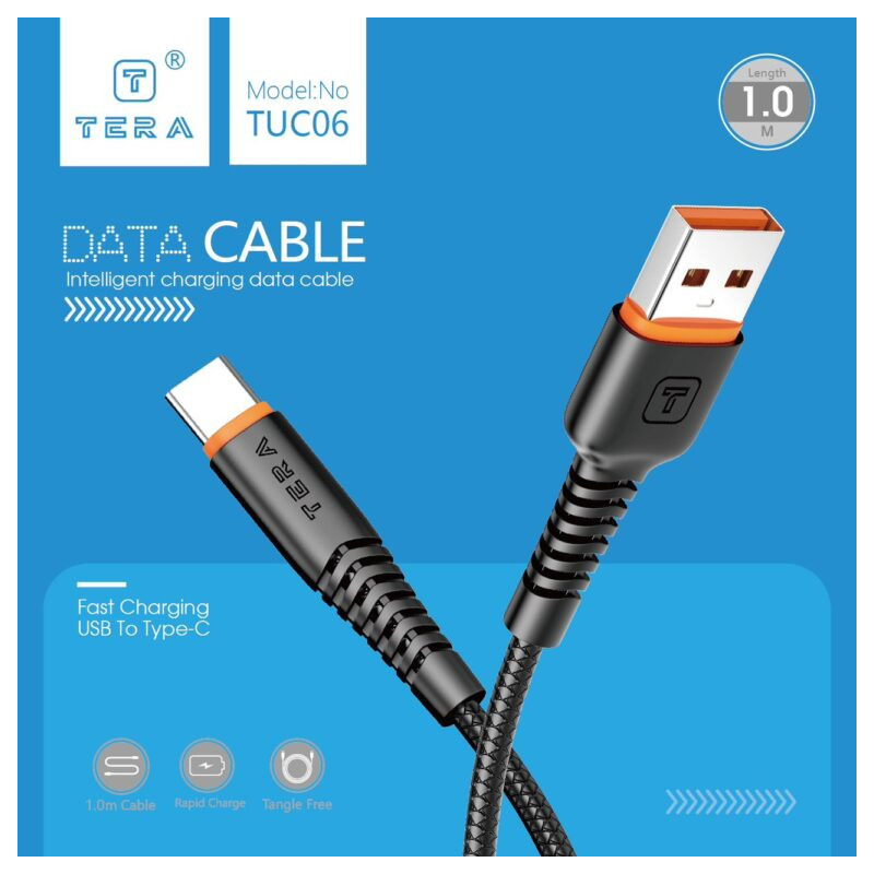 Cable Type C 1m 3.4A TERA TUC06