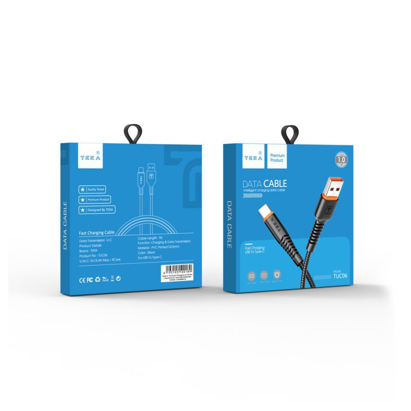 Cable Type C 1m 3.4A TERA TUC06