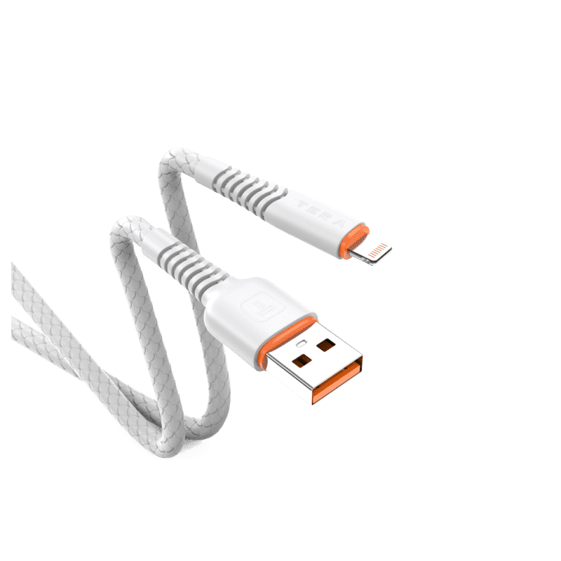 Cable Lightning 1m 3.4A TERA TUC07 - Blanc