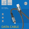 Cable Lightning 1m 5A TERA TUC18 - Noir