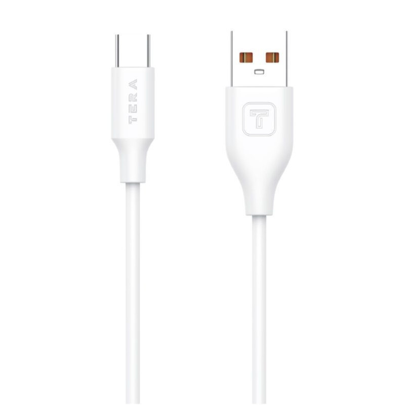 Cable Type C 1m 4A TERA TUC10 - Blanc