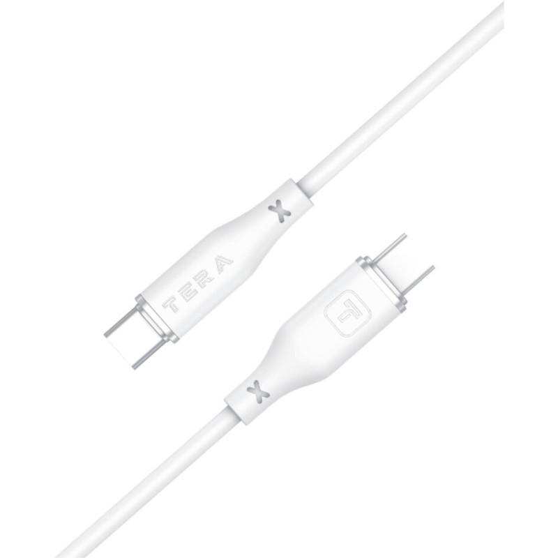Cable USB-C 1m 4A TERA TUC15 - Blanc