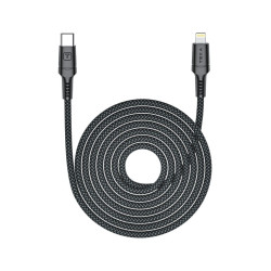 Cable Lightning USB-C 1m 3.4A TERA TUC02 - Noir