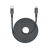 Cable Lightning USB-C 1m 3.4A TERA TUC02 - Noir