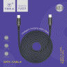 Cable USB-C 1m 3.4A TERA TUC01 - Noir