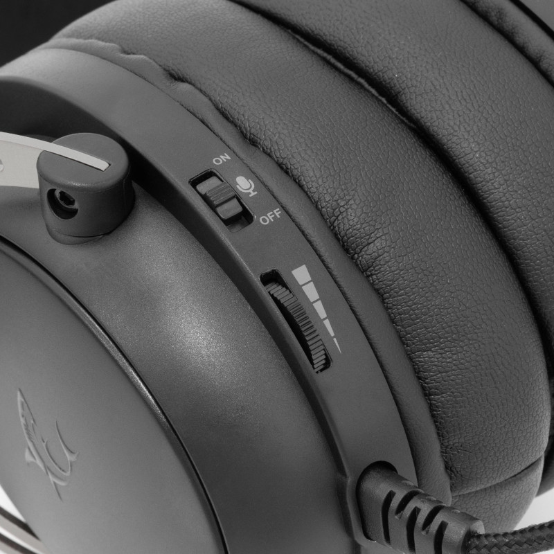 Casque Gaming WHITE SHARK GORILLA GH-2341 - Noir Gris